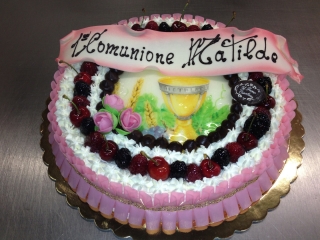 Torta farcita prima comunione