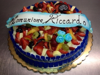 Torta farcita prima comunione