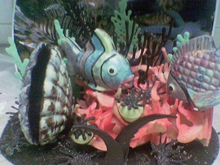Composizione in cioccolato - Acquario
